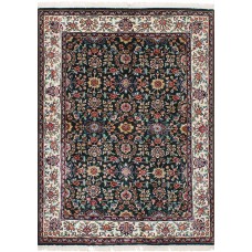Darby Home Co One-of-a-Kind Lacefield Hand-Knotted Silk Dark Green/Red Area Rug DBHM5302